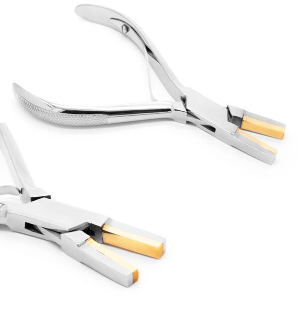 Flat Nose Pliers with Brass Jaws